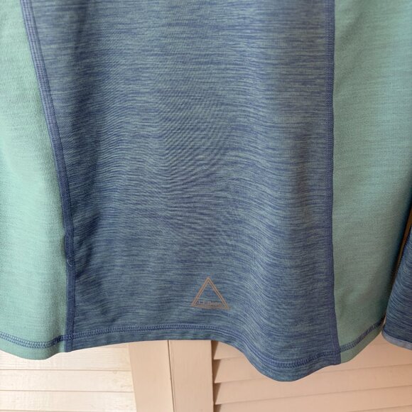 LL Bean kids quarter zip two-tone blue XL 18 - Picture 6 of 8